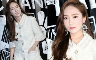 Đánh kem nền dày và lệch tông da đã khiến nhan sắc Jessica giảm một nửa tại sự kiện thời trang