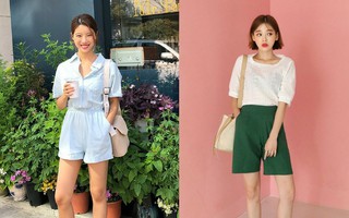 Quần shorts vải nhẹ tênh nhìn đơn giản mà diện được đủ kiểu, từ trẻ trung năng động đến bánh bèo điệu đà
