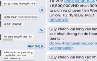 Techcombank cảnh báo thủ đoạn chiếm đoạt tiền qua kênh Western Union giả mạo