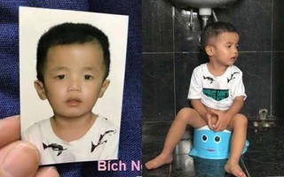 Ảnh hộ chiếu của "thanh niên" Ủn trông rất oai, ai mà ngờ lại được mẹ chụp ngay trong toilet