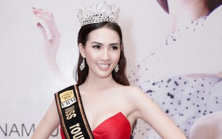 Phan Thị Mơ gợi cảm khoe vai trần, tự tin sẽ tiến xa ở Hoa hậu đại sứ du lịch thế giới