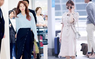 Ngắm thời trang sân bay của sao Hàn cũng học được bao kiểu mix đồ đơn giản, thoải mái mà vẫn cực sành điệu