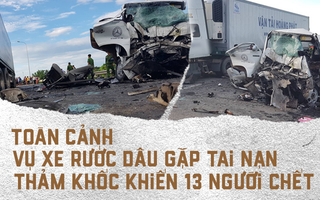 Toàn cảnh vụ tai nạn thảm khốc: Xe rước dâu đâm vào xe container khiến 13 người tử vong
