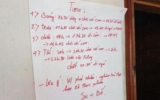 Bức ảnh lịch nhắc chơi với con trong "mật đạo" của trùm ma túy ở Lóng Luông khiến nhiều người bất ngờ
