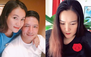 Vừa để lộ mặt mộc già nua, Anh Thơ vợ diễn viên Bình Minh lại xuất hiện lạ lẫm với cằm nhọn hoắt