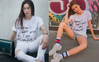 Street style sao Việt tuần này: Hà Hồ - Minh Tú "đụng độ" ngay thiết kế áo phông trắng giá 300 ngàn