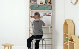 Khám phá những tác dụng bất ngờ từ chiếc thang gỗ trong phòng trẻ