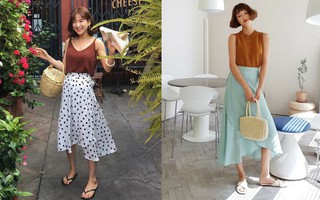 Đậm chất nữ tính và làm “lu mờ” mọi khuyết điểm của đôi chân ắt hẳn là 4 kiểu chân váy midi xinh xắn này