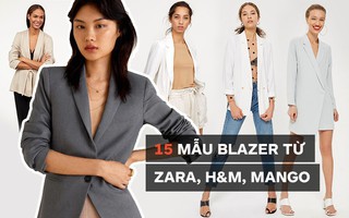 15 mẫu áo blazer của Zara, H&M... thanh lịch mà cực kỳ cá tính dành cho nàng công sở khi thời tiết đang chuyển từ hè sang thu