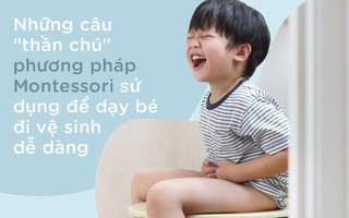 8 câu "thần chú" từ phương pháp Montessori dạy bé đi vệ sinh dễ dàng