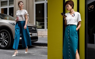 Chẳng phải váy liền hay áo phông, boots chính là món đồ được các quý cô miền Bắc ưu ái trong tuần này 