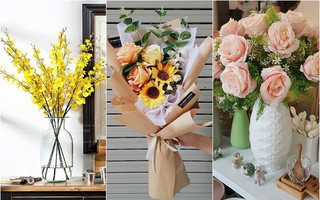 Hoa lụa đẹp không khác gì hoa thật -  "thú chơi" mới của những chuyên gia trang trí nhà cửa