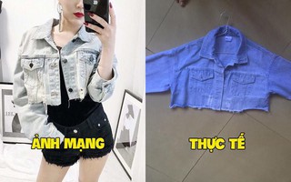 Mua khoác jean sành điệu giá 650k, cô gái nhận về áo mỏng như tờ giấy, dân tình nghi là đồ cũ cắt đôi đem bán