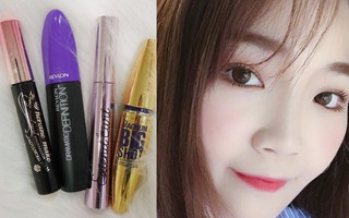 Trải nghiệm 4 cây mascara giá phải chăng, cô nàng này đã chứng minh không cần đồ đắt tiền cũng có được hàng mi dài mượt, cong vút