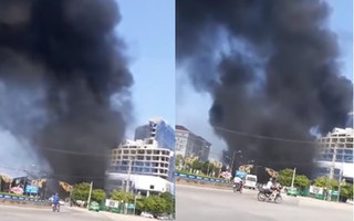 Hỏa hoạn bùng phát tại tòa nhà cao nhất TP. Yên Bái, nhiều người hốt hoảng
