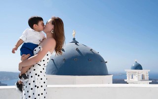 Bà xã Đan Trường một mình đưa con trai đi du lịch khắp nơi dù không có chồng bên cạnh