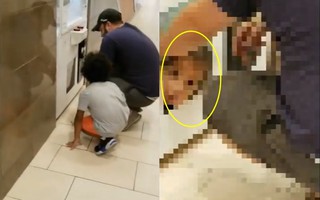 Bé gái bất ngờ thò đầu ra khỏi máy trò chơi vạch trần việc làm đáng xấu hổ của ông bố giáo viên khiến dân mạng phẫn nộ