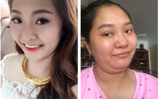 Cùng 1 góc nghiêng chụp ngày cưới và trước khi đi đẻ, mẹ bầu khiến các em gái thảng thốt: Thôi, em không lấy chồng đâu!