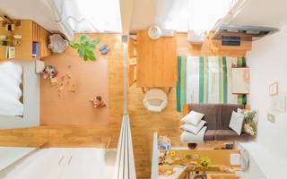 Gia đình 3 người ở Nhật sống thoải mái trong căn hộ siêu nhỏ nhờ cách bài trí thông minh