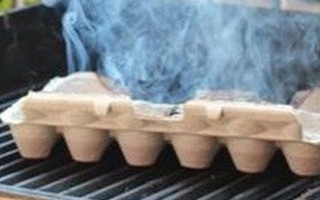 Nhà nhiều muỗi, chỉ cần đốt khay các- tông đựng trứng lên, bạn sẽ thấy hiệu quả không ngờ