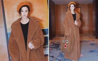Đẳng cấp của Phạm Băng Băng: diện áo to sụ dài chấm gót, xách túi lông hoạt hình mà vẫn sang chảnh ngút trời