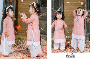 Không chỉ mỗi người lớn, áo dài dành cho các bé dịp Tết này cũng đẹp xinh hết nấc các mẹ nhé!