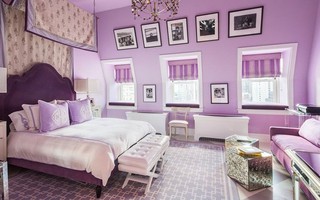 Lãng mạn sắc tím trong thiết kế nội thất
