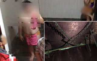 Cận cảnh dây xích, lồng sắt... trong spa bị bắt quả tang bán dâm đồng tính nam giá 2 triệu đồng ở Sài Gòn