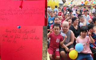 Những em bé ung thư đi hội chợ, chơi Tết trong… bệnh viện: “Con ước cả thế giới không còn bệnh nữa”
