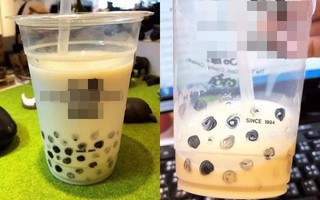 Cốc trà sữa hấp dẫn đầy ắp trân châu đen nhưng hút mãi chẳng thấy, dân mạng ngã ngửa khi biết sự thật