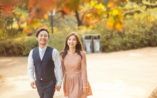 Trọn bộ ảnh cưới ngập tràn sắc vàng của vợ chồng rapper Tiến Đạt - Thụy Vy chụp ở Hàn Quốc