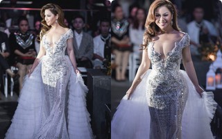 Minh Tuyết khoe vòng 1 nóng bỏng, lần đầu tiên làm vedette đã đốt cháy sàn diễn thời trang