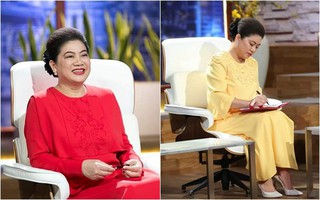 Fan hâm mộ để ý trang phục của Shark Liên khi ngồi ghế nóng Thương vụ bạc tỷ, điểm chung thú vị nằm ở màu sắc váy