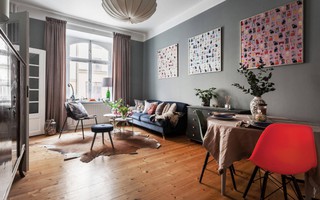 Căn hộ rộng 42m² với cách bài trí nội thất rất vừa mắt 