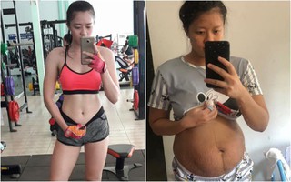 Lên bàn đẻ nặng gần 90kg, mẹ trẻ khoe ảnh thời con gái và sau sinh khiến các mẹ "tiếc đứt ruột"