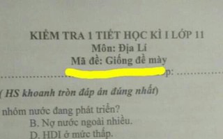 Thấu hiểu tâm lý học sinh trong giờ kiểm tra, cô giáo đặt mã đề cực độc khiến ai nấy phì cười