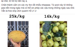 Chàng trai quảng cáo bán hoa quả cực chất trên group sinh viên Ngoại thương, các mẹ các chị vào mà học tập!