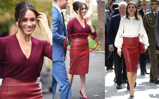 Meghan Markle chẳng ngán để lộ bụng to còn Hoàng hậu Letizia thì đẹp miễn bàn khi đụng chân váy da sang chảnh