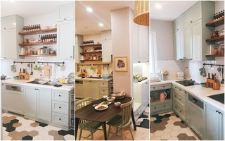 Căn bếp Vintage chưa đầy 10m² nhưng góc nào cũng xinh xắn, gọn gàng của bà mẹ trẻ ở Sài Gòn