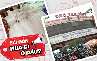 Sài Gòn hoa lệ là thế, nhưng lại có khu chợ đồ cưới giá rẻ “giật mình”