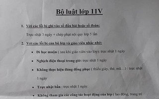 Cô giáo đưa ra bộ luật lớp học cực khó đỡ, mắc lỗi thì phạt tới tấp, còn làm tốt thì phần thưởng “trời ơi đất hỡi” vô cùng