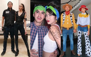 Nhìn lại những lần hóa trang "tình bể bình" của vợ chồng Hà Tăng trong dịp Halloween 