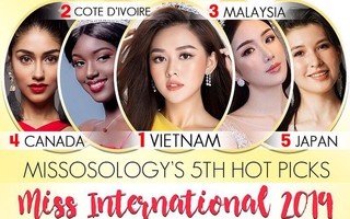 Không những ca ngợi, chuyên trang Missosology còn  dự đoán Á hậu Tường San có khả năng đội vương miện Miss International 2019