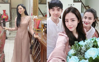 Em chồng Đông Nhi: Diện áo dài hồng ngọt ngào, tay xách túi hơn 100 triệu nhưng nhan sắc tuổi 30 mới là điều dân tình ngưỡng mộ nhất