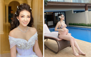 "Cô dâu 200 cây vàng" khoe bụng bầu vượt mặt nhưng nhan sắc mới chính là điều gây bất ngờ