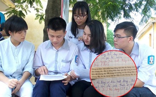 Cô giáo bảo về nhà chép lý thuyết vào vở, nam sinh lười quá... cắt luôn sách dán vào cho nhanh