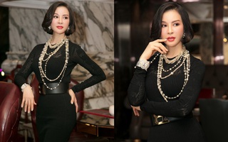 MC Thanh Mai khoe vòng eo 58cm, "dát" đồ hiệu từ đầu đến chân khoe vẻ đẹp tuổi 46