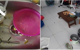 Lại xuất hiện những hình ảnh ở bẩn bất chấp khiến dân mạng lắc đầu chán ngán: Nhà cửa không quét, bát đĩa bốc mùi