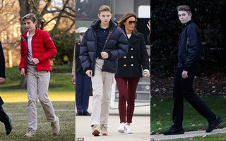 Chỉ trong vòng chưa đầy 1 năm, Barron Trump khiến dư luận choáng váng bởi chiều cao không ngừng tăng cùng vẻ đẹp "thăng cấp" hơn người