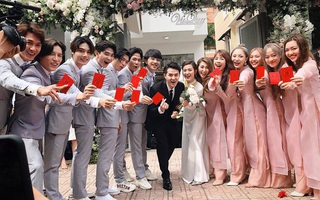 Hé lộ dàn phù dâu - phù rể bê tráp trong lễ rước dâu Đông Nhi - Ông Cao Thắng: Toàn trai xinh gái đẹp, có mối quan hệ đặc biệt với cô dâu chú rể